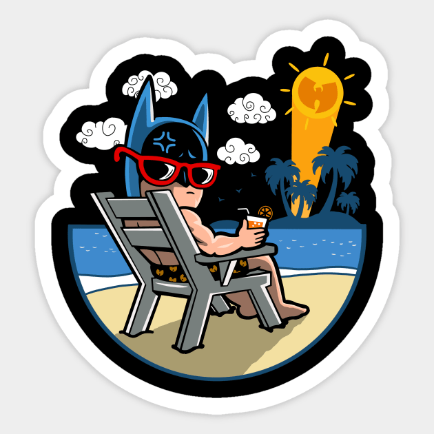 Wutang Is MoonKnight On The Summer Sticker by arsimatra.studio